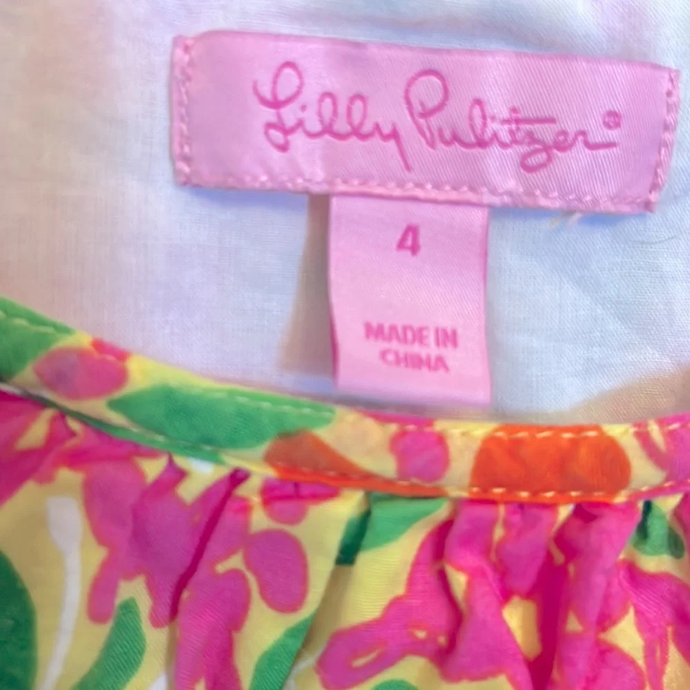 LILY PULITZER Peasant Top, size 4 - Picture 2 of 7